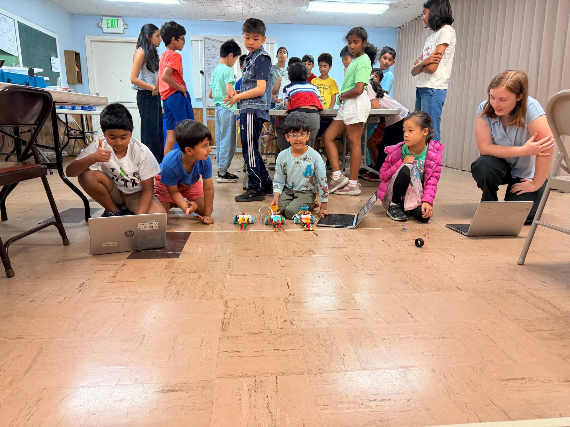A finished LEGO® Robotics: Builders build