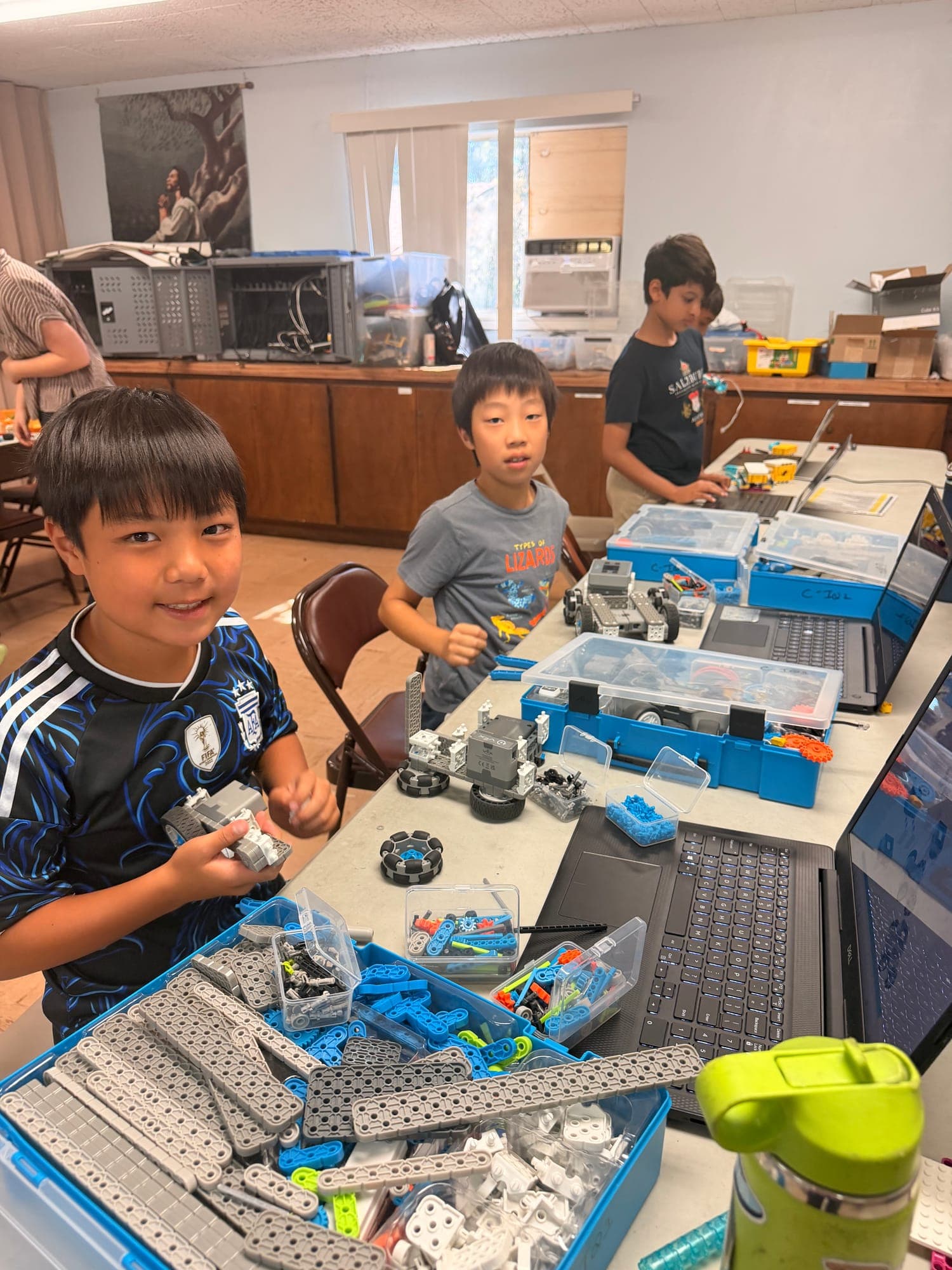 A finished VEX® Robotics: Engineers build