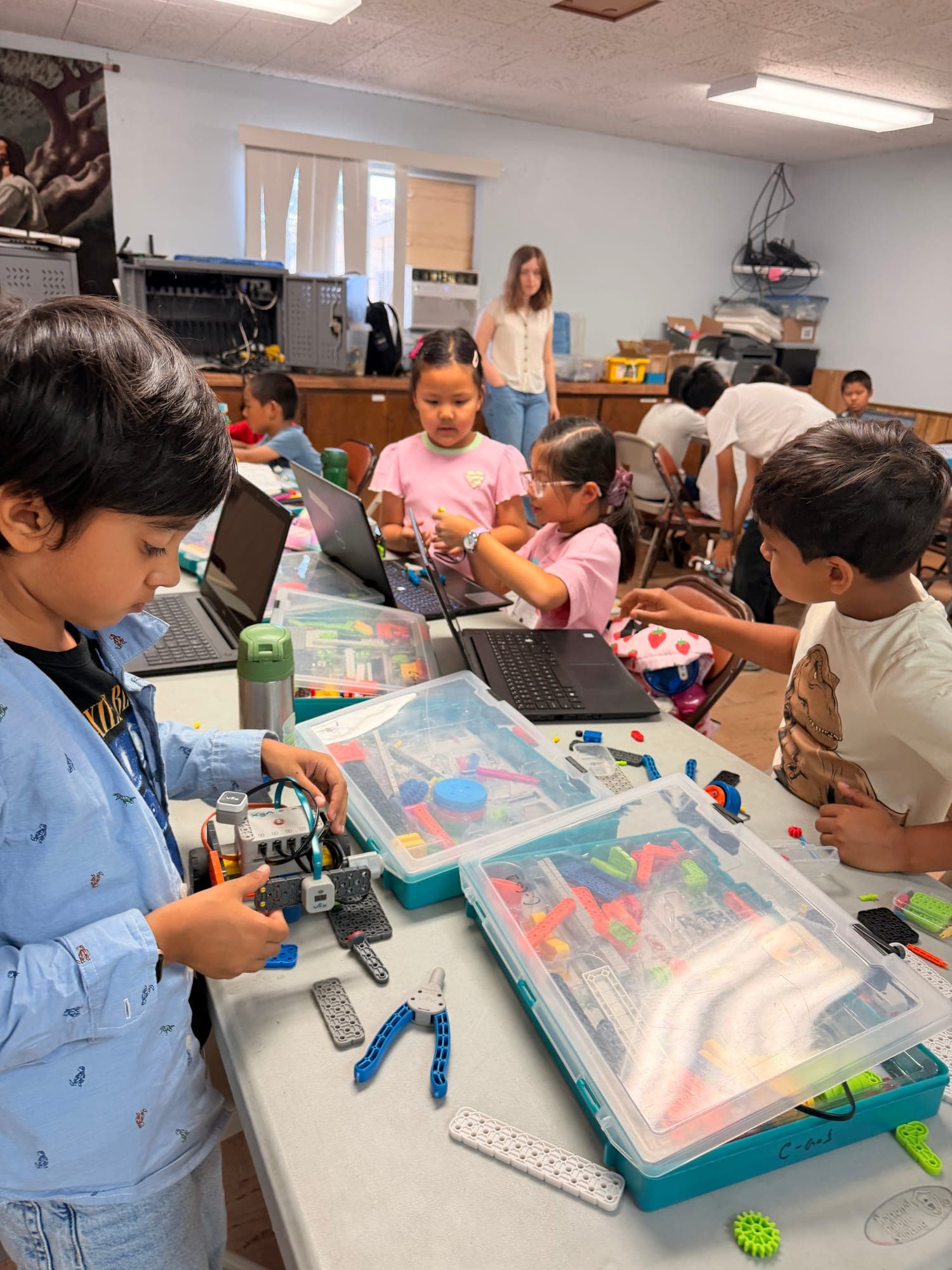 8-year-old at STEM4Kids Cupertino summer camp — photo 3