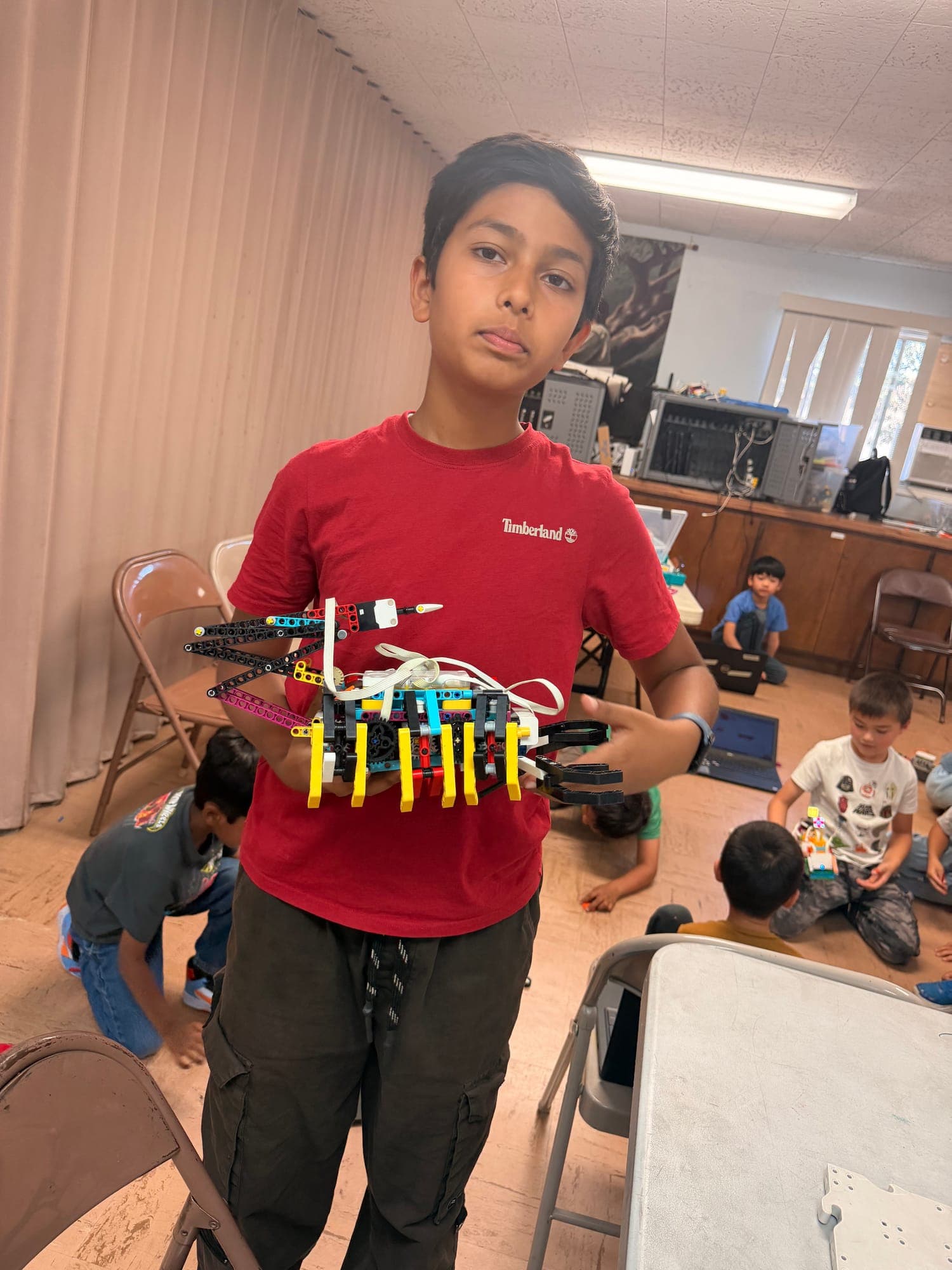 8-year-old at STEM4Kids Cupertino summer camp — photo 3